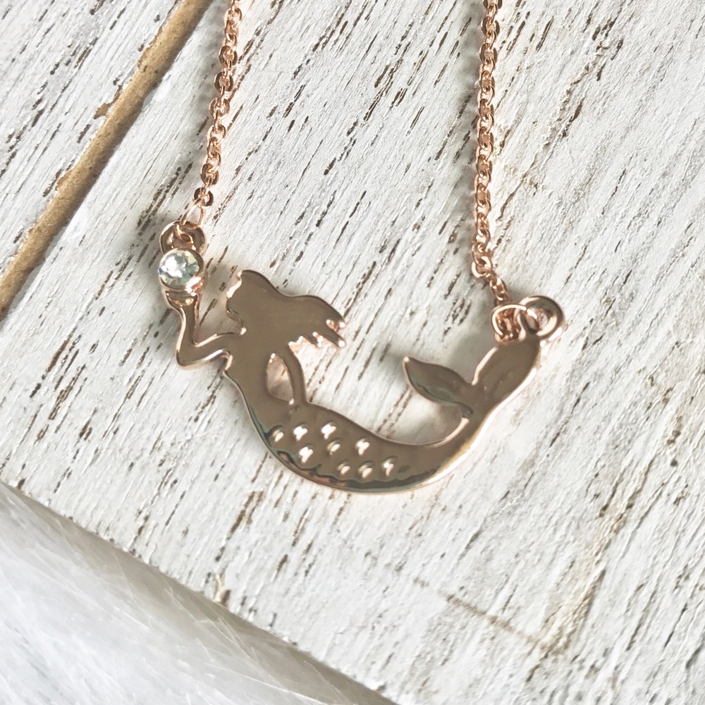 Rose Gold Mermaid Necklace